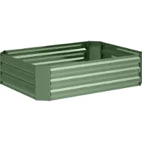 Fortuna Lai Potager surélevé en acier, bac à fleurs, châssis de culture, jardinière empilable, bac à plantes, potager 120 x 90 x 30 cm pour jardin ou balcon, bac à fleurs, plantes, légumes