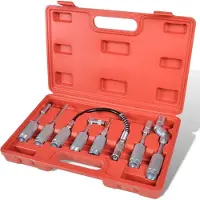 Syfax Kit d’adapteur pour pistolet à graisse 7 pièces