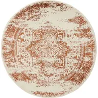 Interiyou Tapis Suzuka Crème/Orange, 2 x 160 cm (rond)