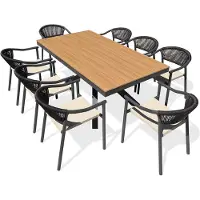 DCB Groupe Ensemble repas de jardin 8 places en alu