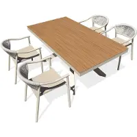 DCB Groupe Ensemble repas de jardin 4 places en alu