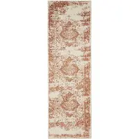 Interiyou Tapis Suzuka Crème/Orange 2 80 x 240 cm
