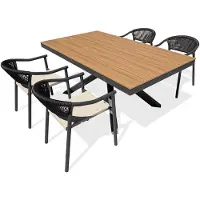 DCB Groupe Ensemble repas de jardin 4 places en alu