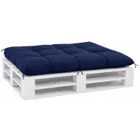 VBChome Coussin pour palettes pour palettes Euro, mobilier, support de palette, jardin, balcon, 12 couleurs, rembourrage en flocons de mousse, coussin d'assise de style marin, 120 x 80 cm