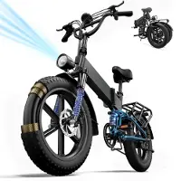 StarTech.com Vélo électrique - T5 - Batterie au lithium 48 V, moteur sans balais 200–250 W, roues de 50,8 cm, pliable, autonomie >60 km - noir