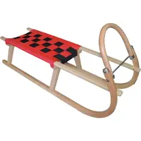 RULYT s.r.o. Luge en bois SULOV TATRA, 120cm, rouge-noir