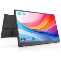 HDeye Écran portable 15,6 pouces – IPS 1080p, USB-C, Mini HDMI, double haut-parleur, compatible VESA