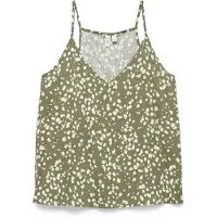 Vero Moda Haut 'VMKORA' olive / blanc