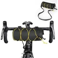 OEM Sacoche de vélo imperméable, grande capacité, avec bandoulière - Sacoche avant pour VTT et vélo de course, jaune