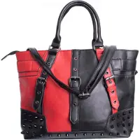 Poizen Industries Sac à bandoulière noir/rouge Harleen Bag