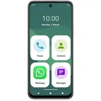 SPC ZEUS 2 ELITE – Smartphone pour seniors, écran 6,7 pouces, 128 Go | Triple appareil photo 50MP, NFC, charge rapide, mode simplifié et géolocalisation – Argent