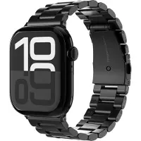 Vonmählen Link Bracelet 2 schwarz 44 / 45 / 46 / 49 mm (44 mm, Acier inoxydable 316L), Sangles de montre, Noir