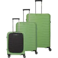 Travelite Mooby 4w L/m/s Frontpocket Trolley Bag Vert