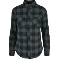 Urban Classics Chemisier bleu cyan / noir