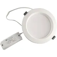 McLED Luminaire encastré Faro IP44 10 W 3000 K ø 113 mm blanc