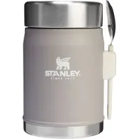 Stanley Bol alimentaire isotherme avec une fourchette Classic Legendary Ash, 0.4 l