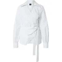 BOSS Chemisier 'Bekania1' bleu pastel / gris foncé / blanc