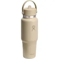 Hydroflask Wide Flex Straw Travel 947ml Thermal Bottle Beige