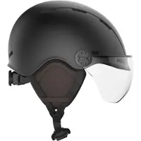 CASR Casque vélo et trottinette avec visière Life Noir L