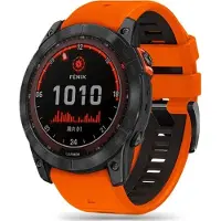 Tech-Protect IconBand Pro (Acier inoxydable, TPU), Sangles de montre, Noir, Orange
