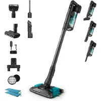 Philips Aspirateur sans fil SpeedPro Max 8000 Series Aqua Plus, Aspirateur balai 2 en 1, Sans sac, Bleu, 0,6 l, Sec et humide, Cyclonique / filtration