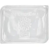 Starpak Couvercles pour plateaux de micro-ondes, Contenant à usage unique, Transparent