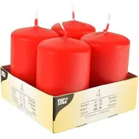 Papstar 10490 Bougie de cire Cylindre (e) (4 pcs)