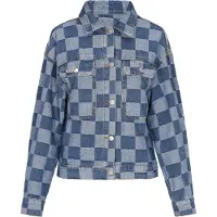 Mymo Veste mi-saison 'Rock' bleu denim / bleu clair