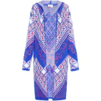 IZIA Cardigan bleu / rouge / blanc cassé