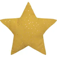 Atmosphera Coussin Enfant Oya Étoile Jaune Moutarde