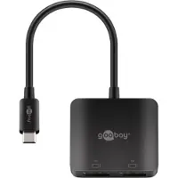 Goobay Adaptateur USB C vers 2x Displayport