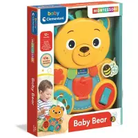 Clementoni Ours en peluche éducatif Montessori BABY PL 17872