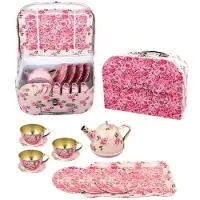 Magni Tea Set In Suitcase (3903) Educational Toy Rose Enfants