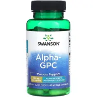 Swanson Health , Alpha GPC, 300 mg, 60 Gélules Végétales