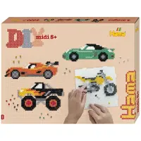 Hama Ensemble de perles Midi - 4000 pces - Voitures - - UneTaille - Perles