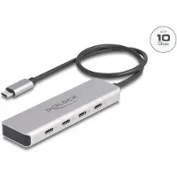 DeLOCK USB 10 Gbps USB Type-C Hub mit 4x USB Type-C