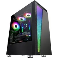 Blackstorm Artemis 3705 ATX Case with Window, Black (ATX), Boîtier PC, Noir