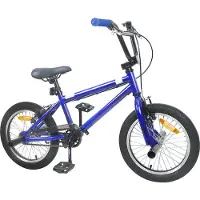 vidaXL BMX 20 Pouces pour les plus de 9 ans Bleu foncé