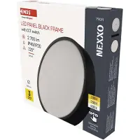 Emos Luminaire LED NEXXO noir, 30 cm, 28,5 W, blanc chaud/neutre, ZM5353