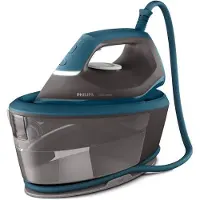Philips Centrale Vapeur Série 2000, 6 bars, 1.4L, Vapeur 130 g/min, Effet Pressing 300g, PSG2001/80, Gris/Bleu