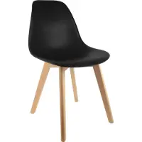 Home Deco Factory Lot de 2 Chaises - - Scandinaves - Noires
