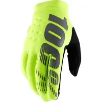 100% Brisker Gloves Jaune 2XL Homme