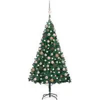 Prolenta Maison Exclusive - Sapin de Noël artificiel avec lumières et boules, vert, 150 cm