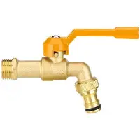 OEM Robinet de jardin, 1/2 pouce, en laiton, à montage extérieur, résistant au gel jusqu'à -20 °C, résistant à la chaleur jusqu'à 120 °C, robinet extérieur, pour le jardinage