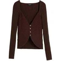 Desigual Cardigan marron / cyclamen