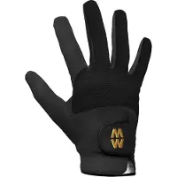 MacWet Gants courts en maille Shoot, noirs, 10 cm