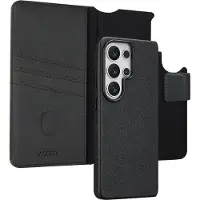 Accezz Étui de télephone portefeuille en cuir 2-en-1 avec MagSafe pour Samsung Galaxy S26 Ultra - Onyx Black