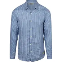 Scotch & soda Chemise en Lin Rayée Bleue Bleu taille L