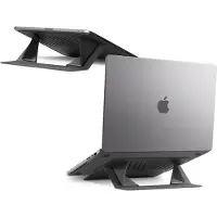 Spigen - Slimfold Laptop Stand LD201-S6 (AMP11115) - Foldable Type, Slim Fold, 26° - Black, Support pour notebook, Noir