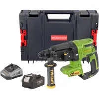 Procraft Marteau perforateur sans fil PHA40bb 20 V 2,6 J SDS plus Brushless + 1 batterie 4,0 Ah + chargeur + mallette RHINO